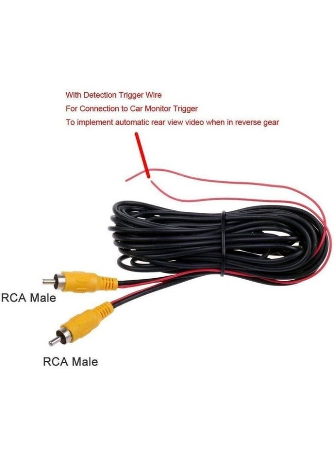 كاميرا الرؤية الخلفية للسيارة، كابل تمديد فيديو RCA، رؤية ليلية تلقائية بالأشعة تحت الحمراء/LED (6 أمتار/20 قدمًا) - Image 2